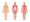 Muscles and bones in human body vector illustrations set