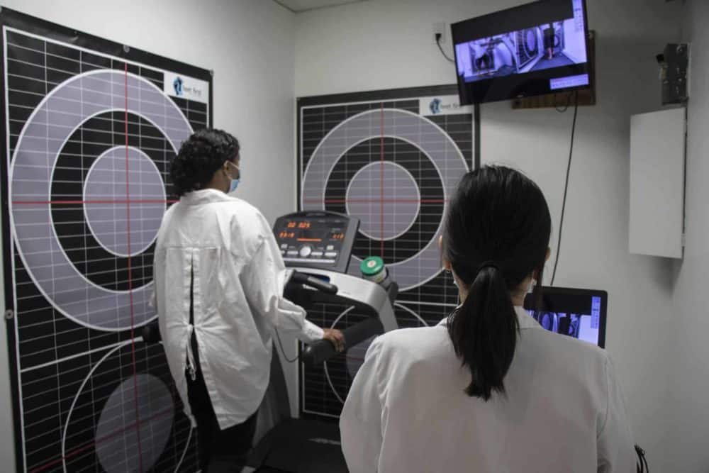 Video gait analysis as part of a biomechanical assessment