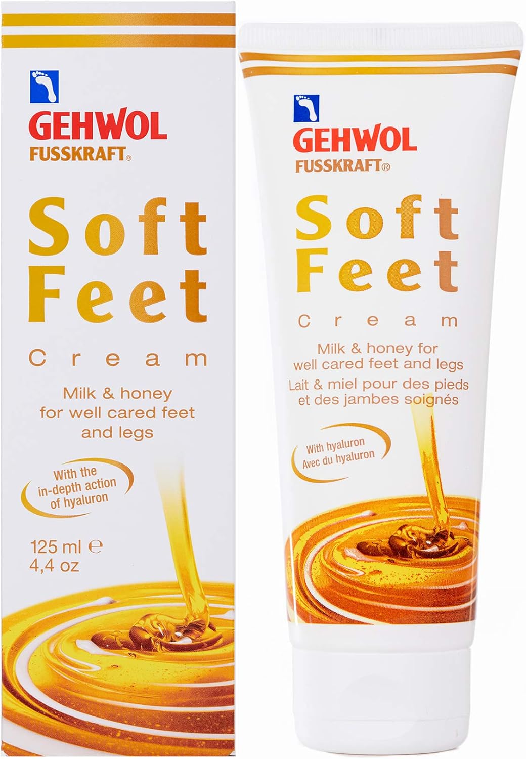 Close up of Gehwol Feet Cream for foot moisturizing